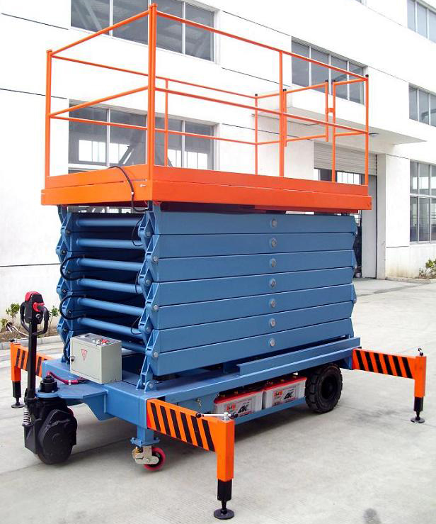 白沙助力行走剪叉式高空作业平台